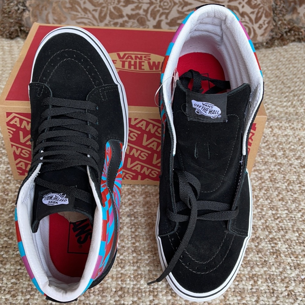 Vans Sk8-Hi Retro Mart Black/True White Men’s - Picture 13 of 16